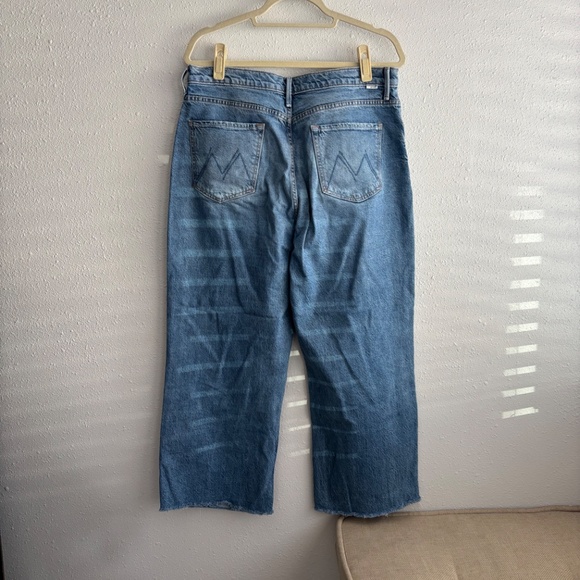MOTHER Denim Maven Ankle Fray Raw Hem in For Sure Light Wash - Size 33 - Picture 9 of 13